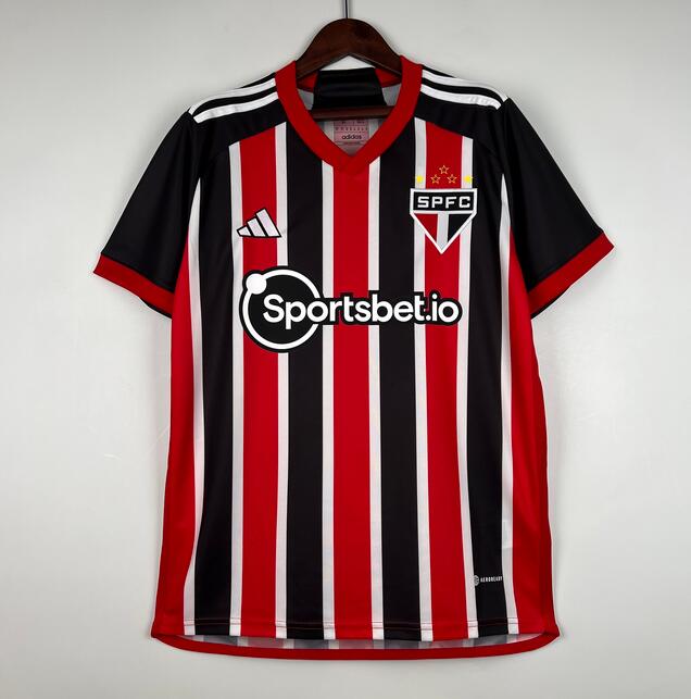 Sao Paulo Away Kit Soccer Jersey 202324 Rouges2322591 €1699 Sao Paulo Fc Replica Soccer 0441